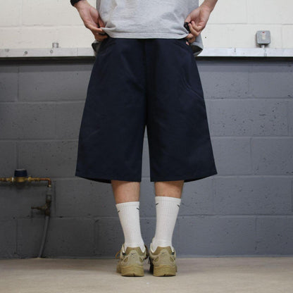 Dickies baggy carpenter shorts chino navy Chino style skater shorts long wide leg festival