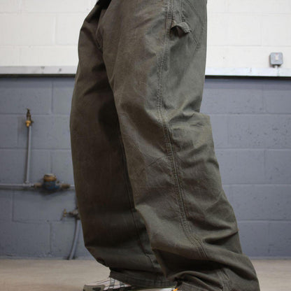Dickies carpenter jeans W44L30 90s skate style green thick canvas cargos