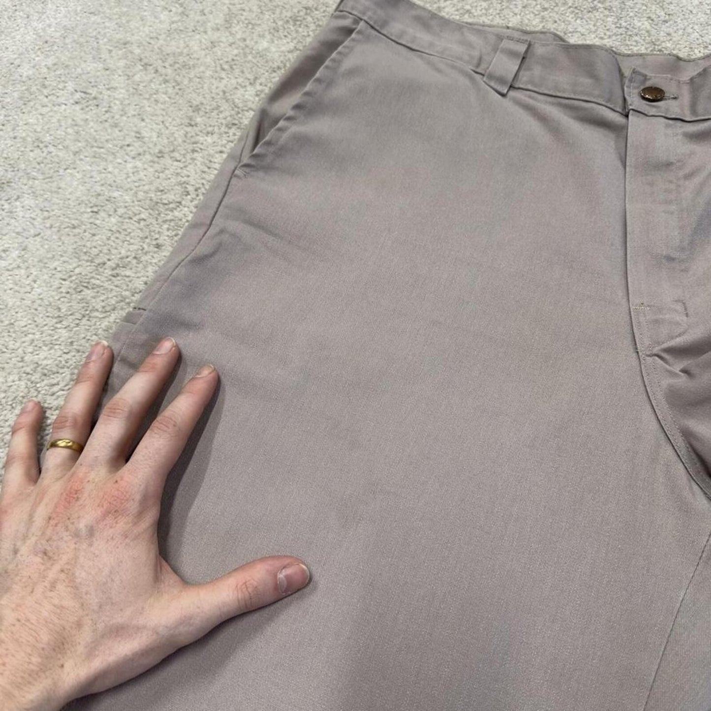Dickies carpenter chino shorts grey Chino style skater shorts loose leg festival