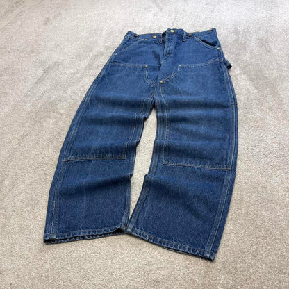 Carhartt double knee carpenter jeans W36L32 baggy blue denim 90s skater style work cargos