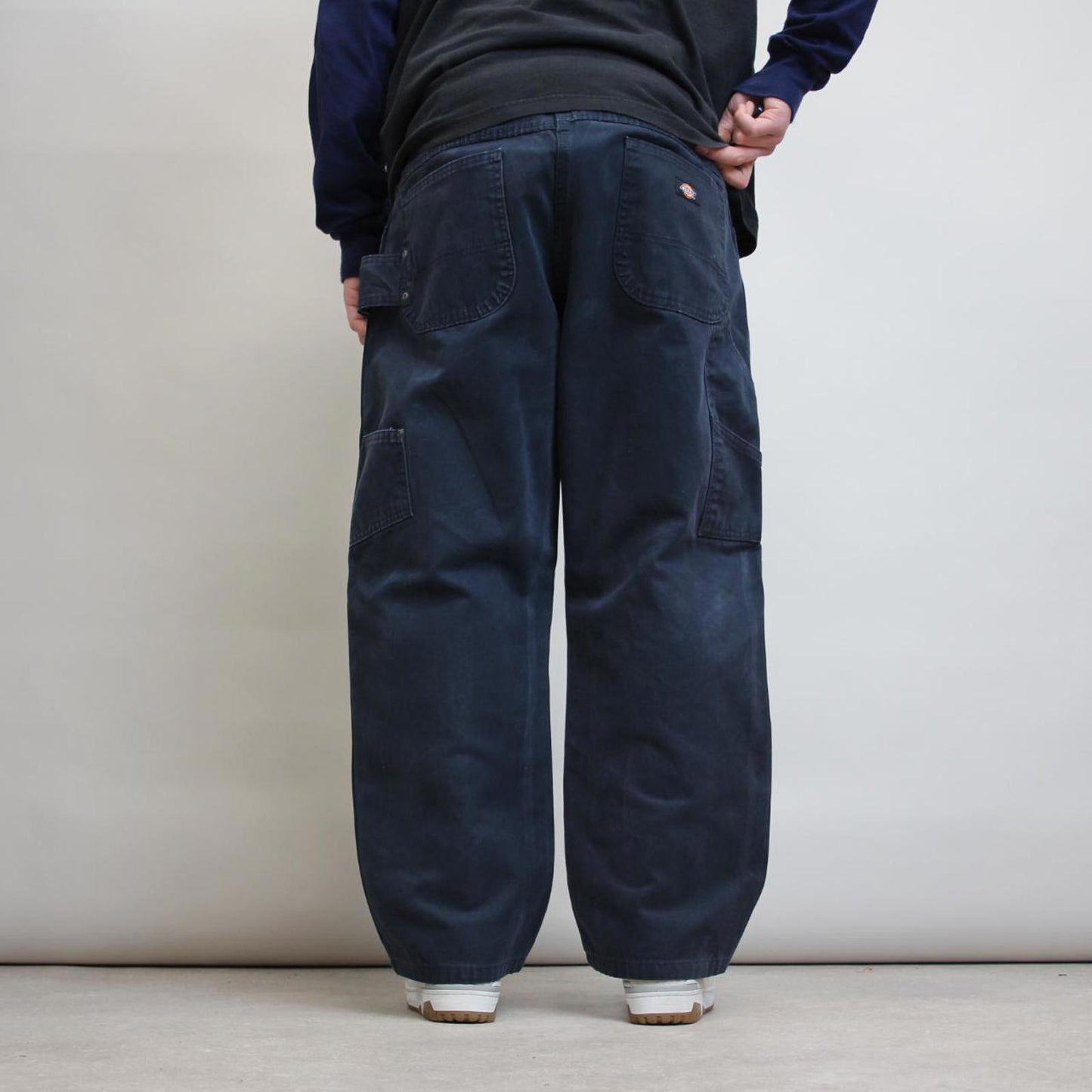 Navy Dickies carpenter jeans W40 L28 loose thick canvas skater style cargos