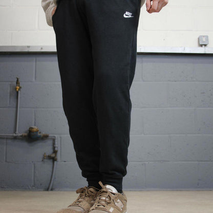 Black Nike Trackies S loose jogger track pants embroidered logo