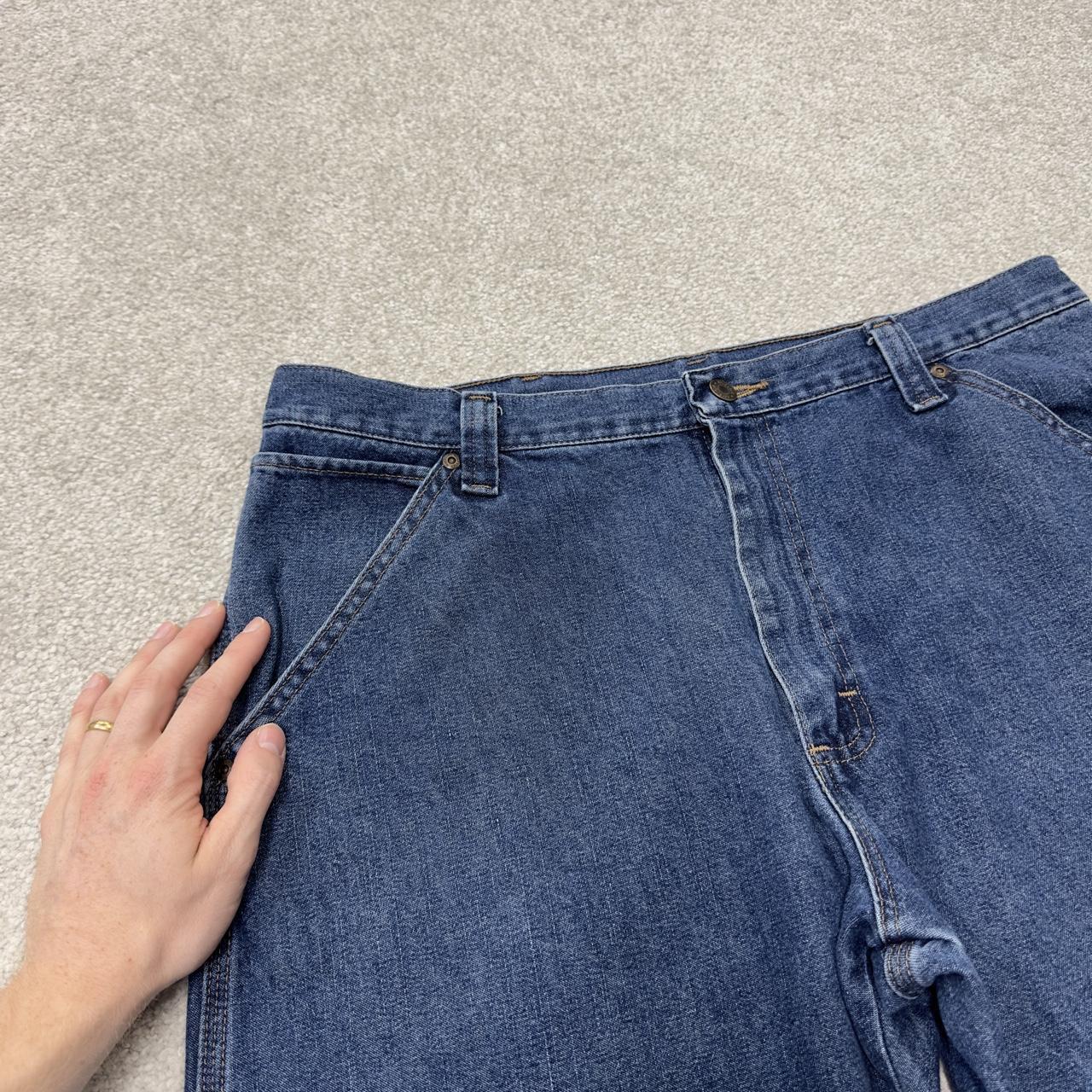 Wrangler carpenter jeans y2k blue loose leg denim Loose straight skater 2000s style cargo pants