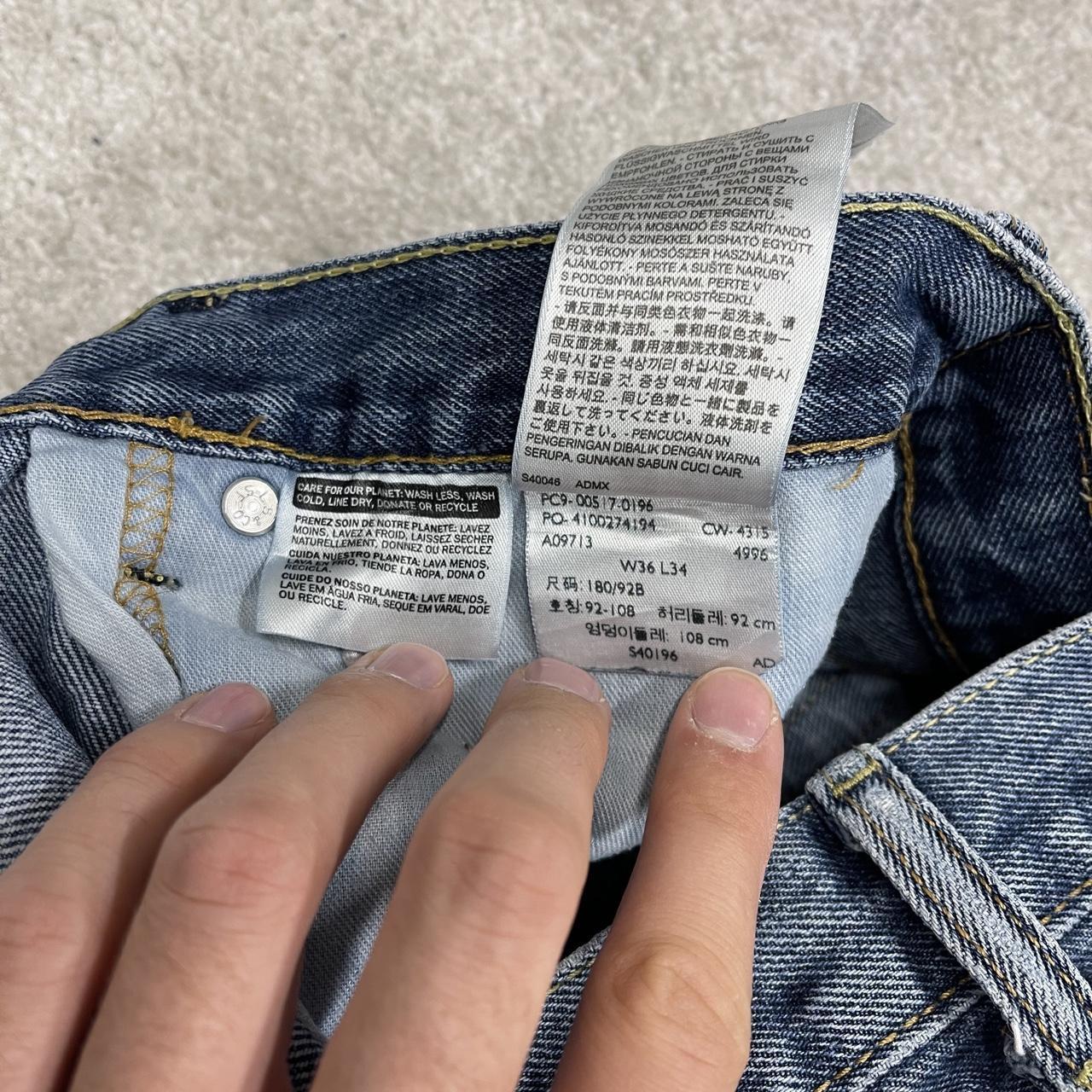 Y2K Levi’s 517 bootcut jeans blue denim Loose bootcut pants with red tab logo