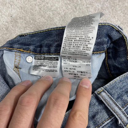 Y2K Levi’s 517 bootcut jeans blue denim Loose bootcut pants with red tab logo