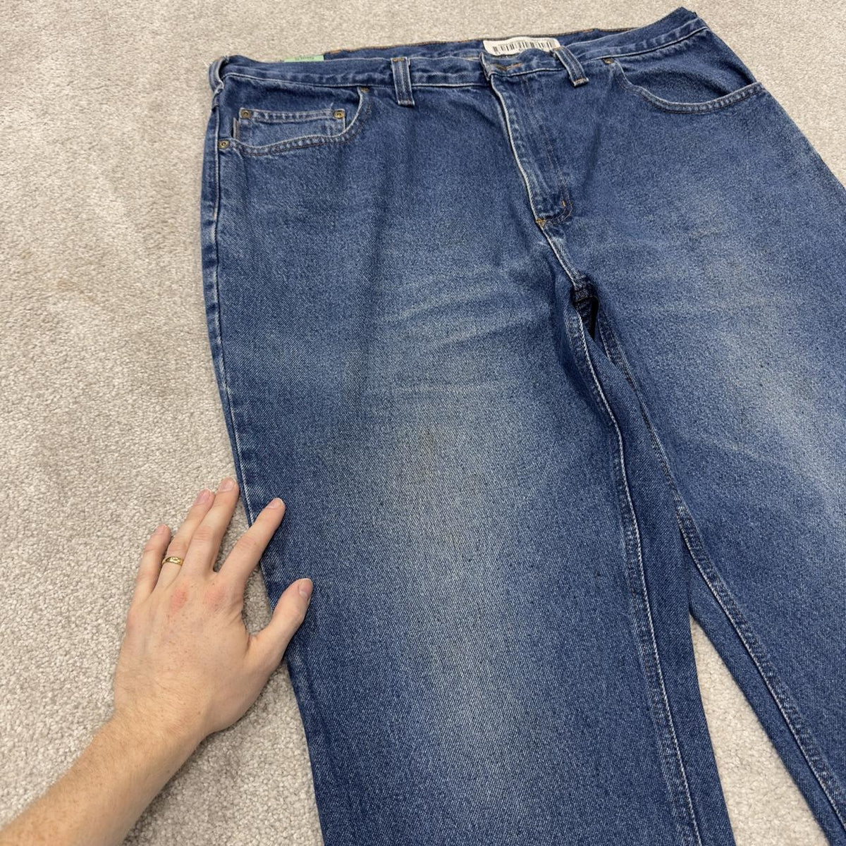 Vintage Carhartt jeans y2k relaxed blue denim skater 2000s style workwear pants