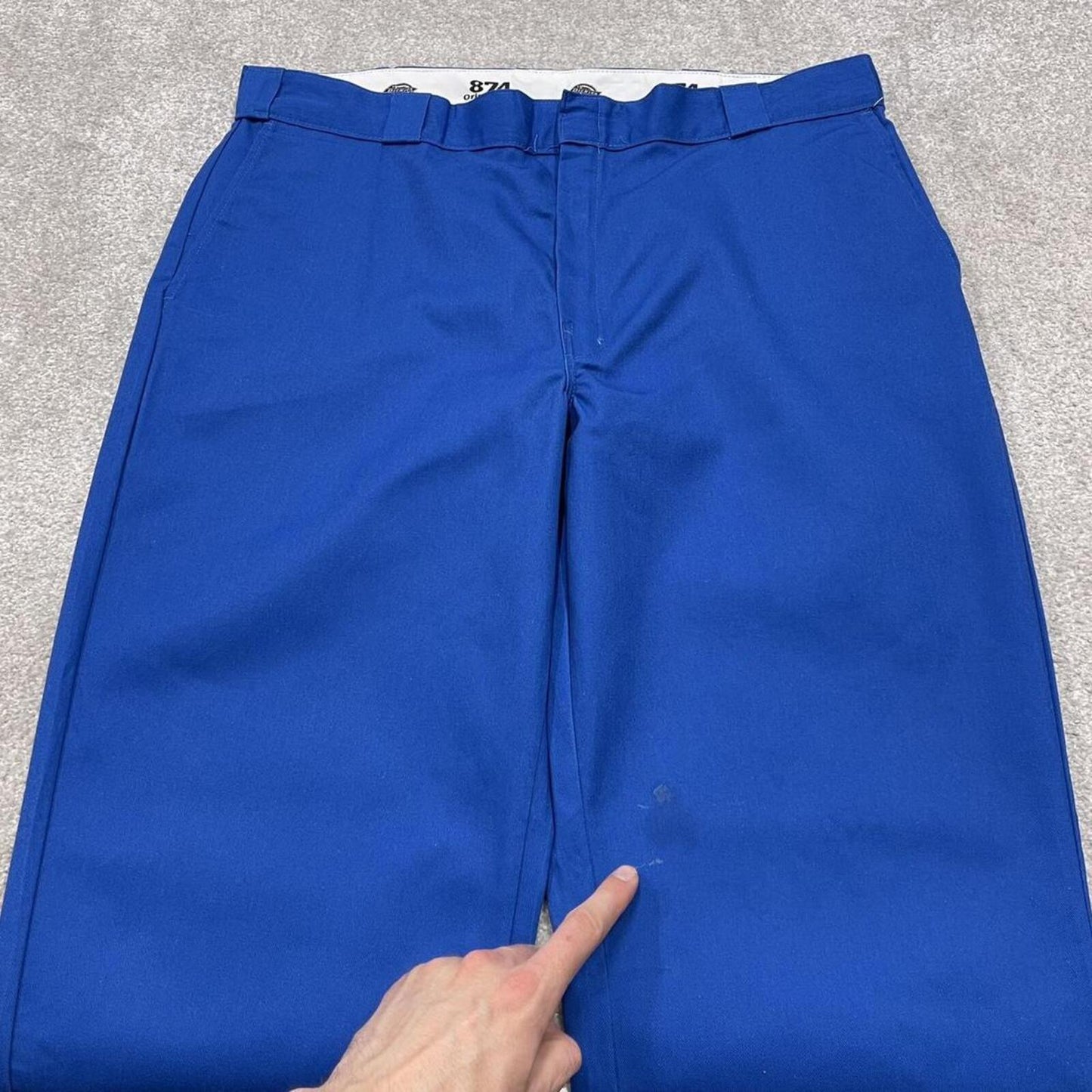 Dickies 874 work pants royal blue Original fit twill chino skate style trousers