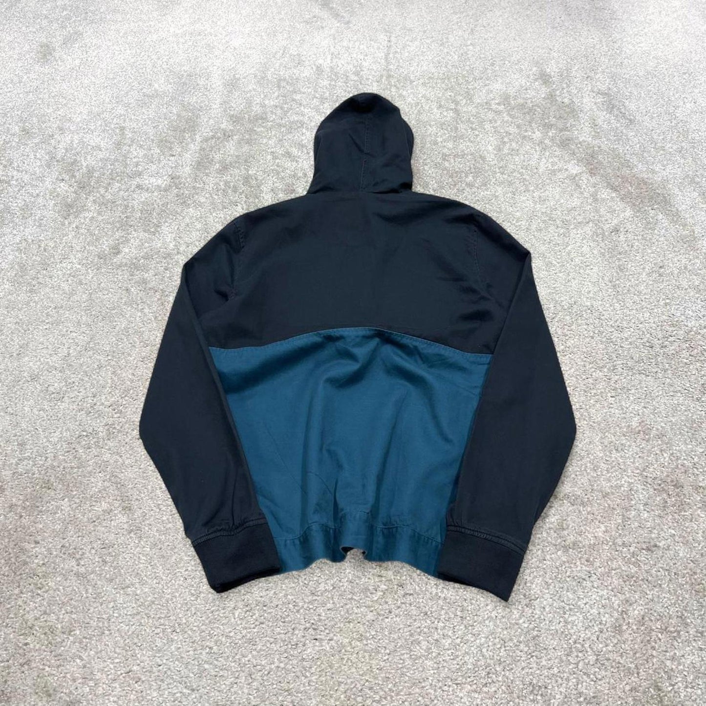 00s Billabong technical jacket M men's y2k navy blue skate style hooded full zip jacket casual surf