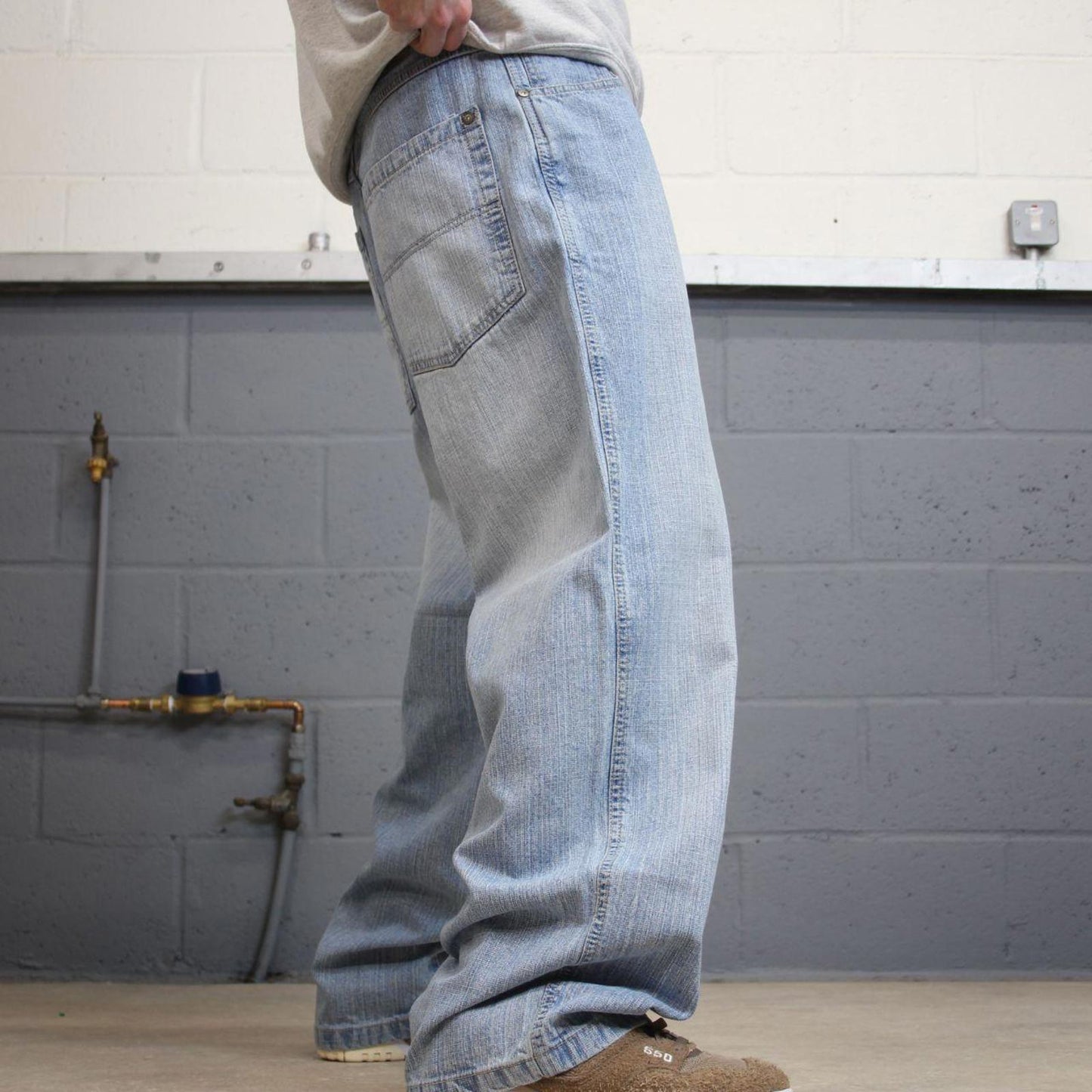 Y2K baggy Dodeca jeans wide leg blue Loose baggy fit Japanese style denim pants