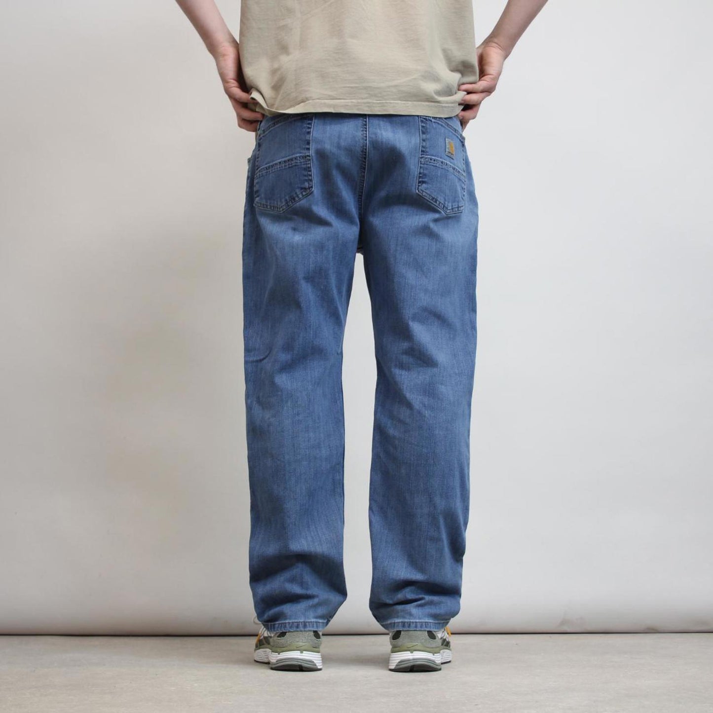 Mens Carhartt jeans W40 L30 blue relaxed denim 90s style jeans