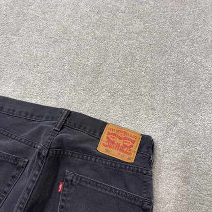 Black Levi’s 550 jeans y2k W30L29 Levi’s straight leg 550 red tab logo pants