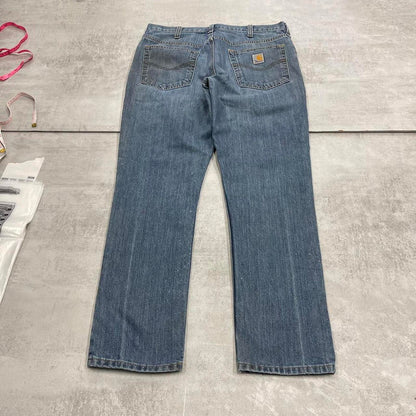 Blue Carhartt jeans W34L30 denim work 90s style skater jeans