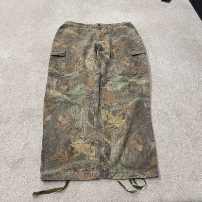 Baggy Realtree camo cargo pants Y2K XL khaki Spartan advantage Realtree camouflage hunting