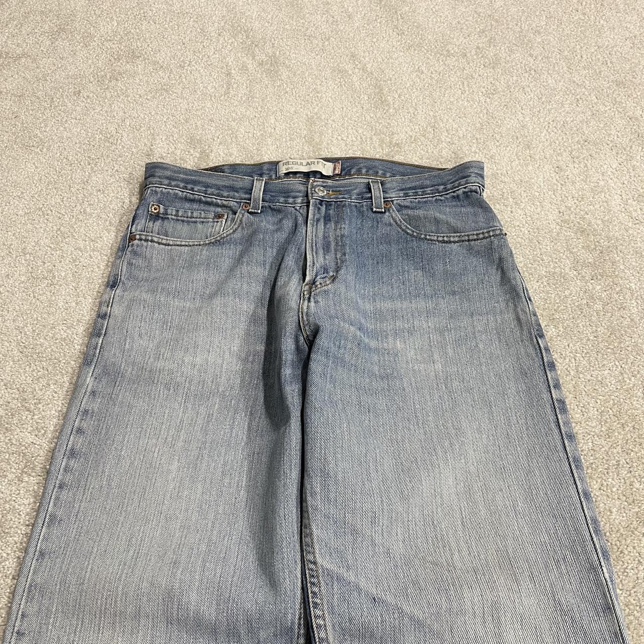 Levi's 505 straight fit jeans y2k blue Regular straight leg denim pants red tab logo