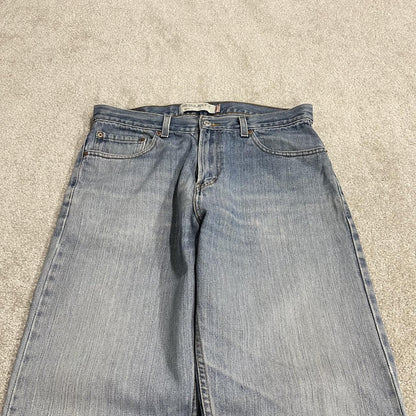 Levi's 505 straight fit jeans y2k blue Regular straight leg denim pants red tab logo