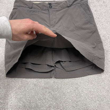Y2k Columbia skort hiking / walking technical style grey short skirt with shorts summer festival