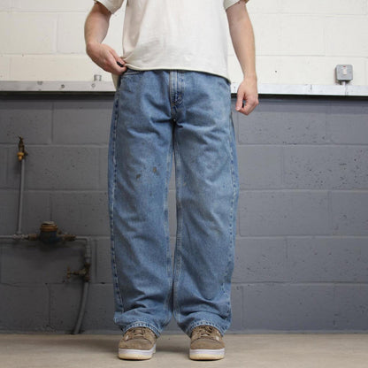 Vintage blue Carhartt jeans W36L32 loose 90s style denim skater pants