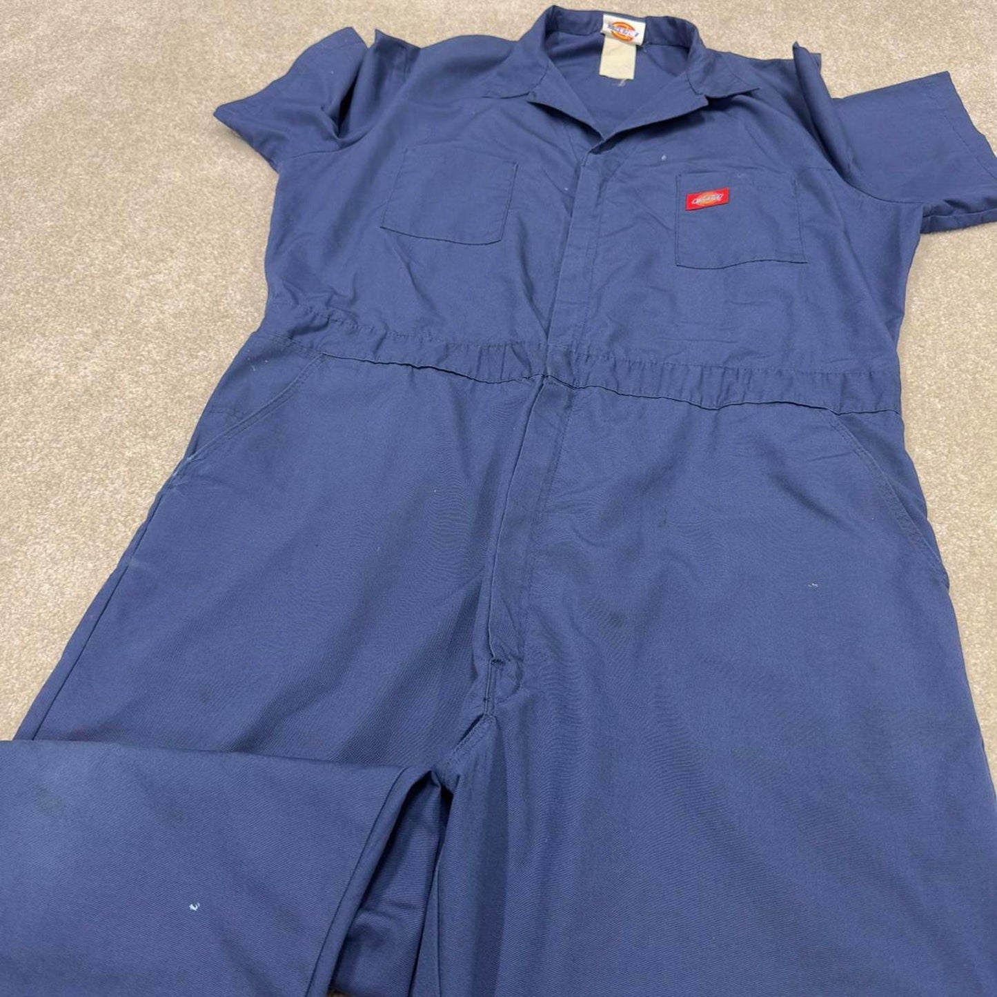 Dickies boilersuit workwear coveralls navy Short sleeve work jumpsuit mechanic overalls