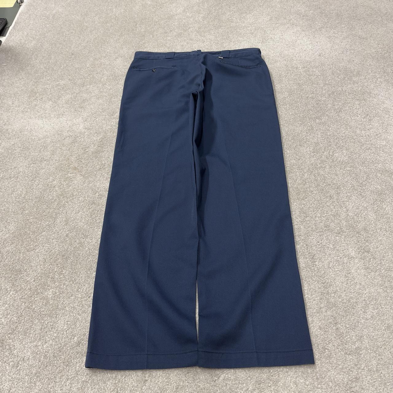 Vintage Dickies chino y2k pants W36L30 navy loose fit Twill chino style skate work trousers
