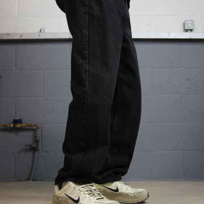 Black Levi’s 550 jeans Y2K W32L28 Levi’s 550 straight leg surf style pants red tab logo