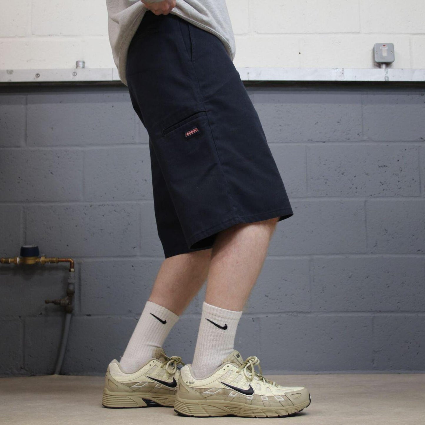 Dickies carpenter shorts long leg khaki Twill chino skater style shorts loose long leg