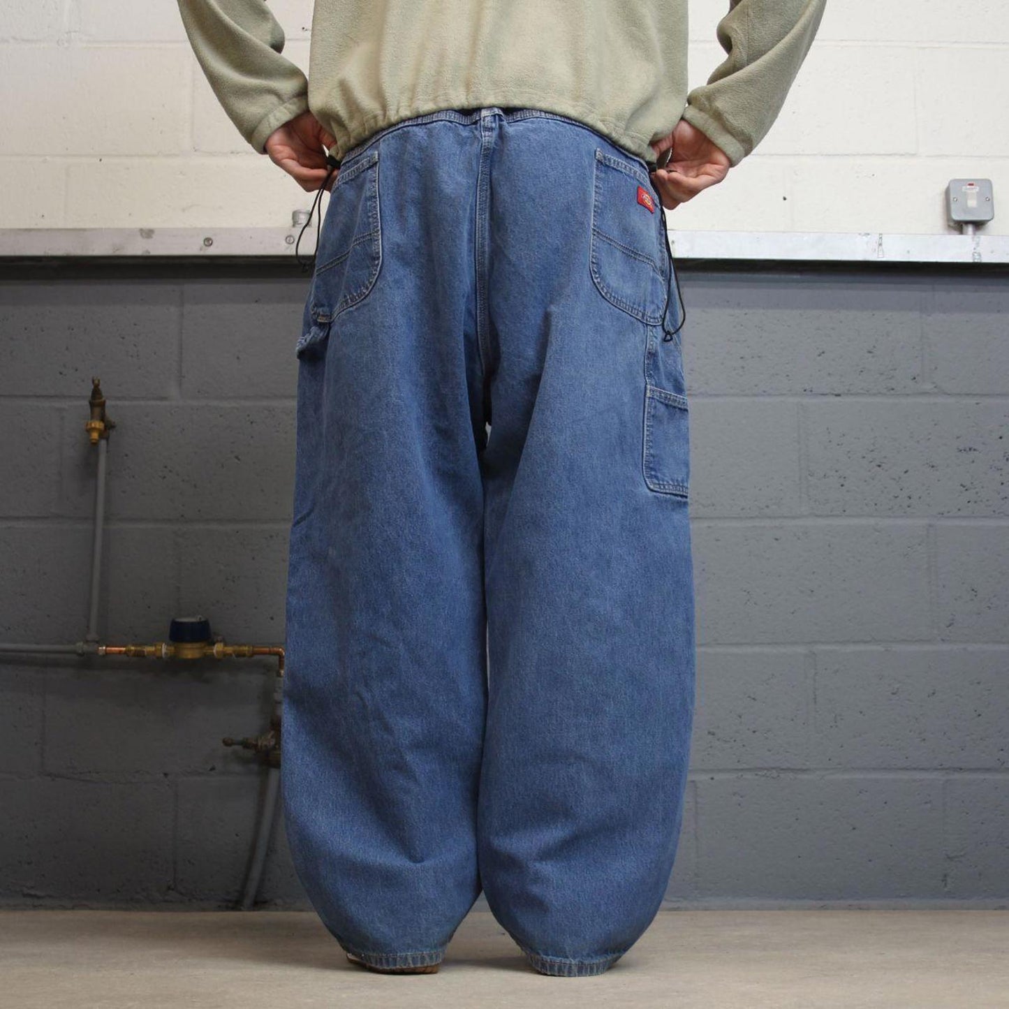 Y2k baggy Dickies carpenter jeans wide leg blue Loose denim skater cargo work pants