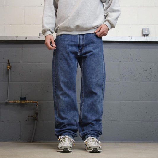 Y2K Levi’s 505 jeans straight leg blue Straight fit denim pants red tab logo