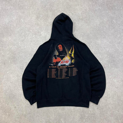 Black vintage Russell hoodie Medium Bryson Tiller