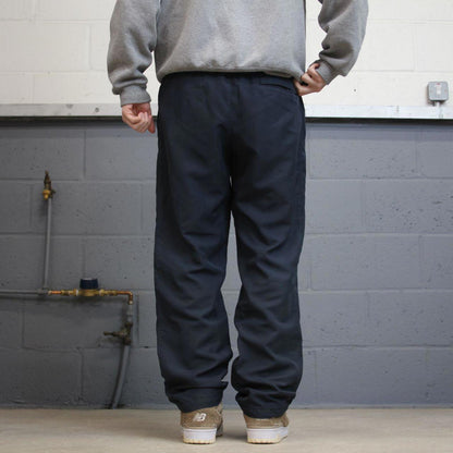 Y2k loose Nike tracksuit bottoms navy Loose lined embroidered track pants