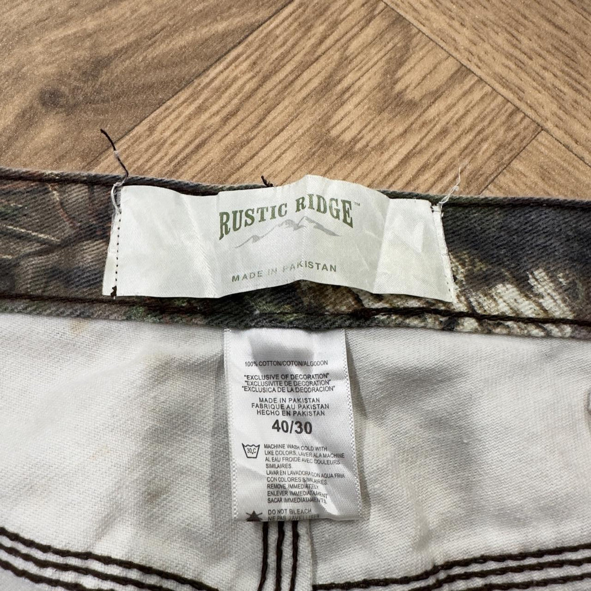 Y2K Mossy Oak camo jeans Loose Rustic Ridge camouflage utility combat trousers