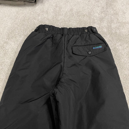 Columbia waterproof pants women's y2k black insulated technical snow trousers