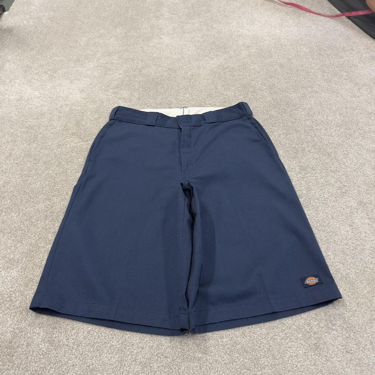 Dickies carpenter shorts long leg navy Twill chino skater style shorts loose long leg