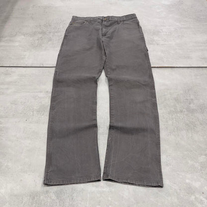 Loose Dickies carpenter jeans W34L34 90s skate style grey canvasy cargos