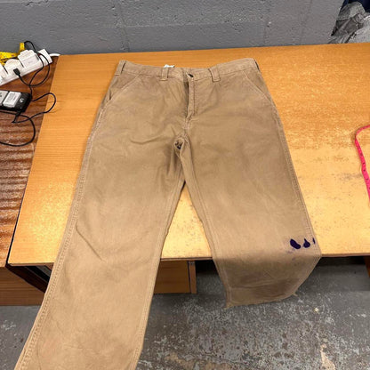 Carhartt Carpenter trousers W36L32 tan relaxed skater style cargos
