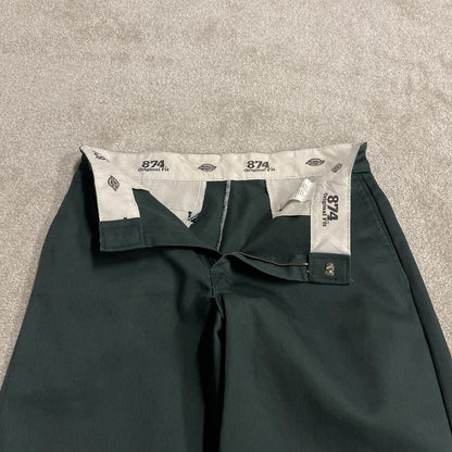Dickies 874 work pants y2k green Original fit loose chino skater style trousers