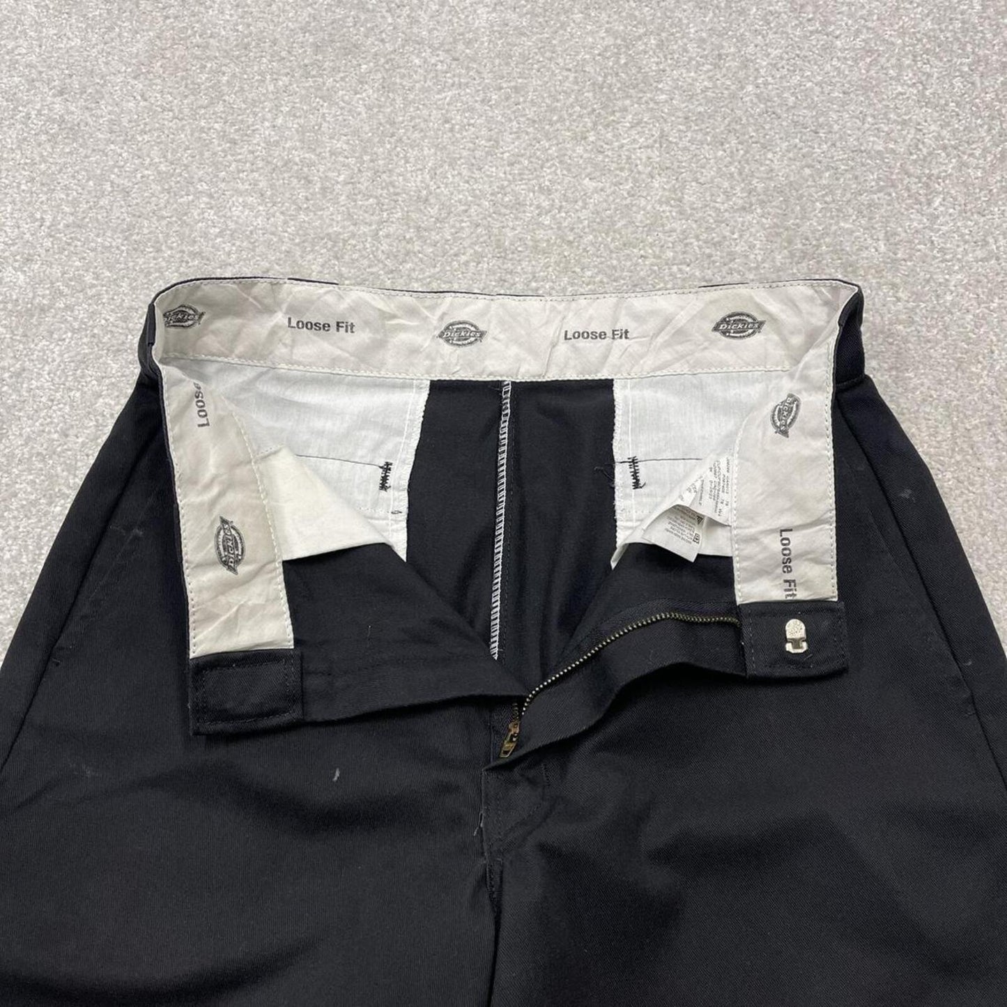 Dickies loose fit chino shorts carpenter black Loose wide leg summer festival shorts