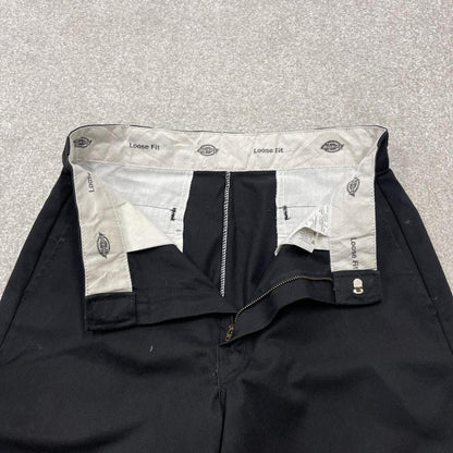 Dickies loose fit chino shorts carpenter black Loose wide leg summer festival shorts