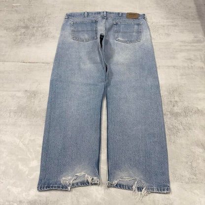 Loose Wrangler jeans W38L29 blue y2k 90s style 5 pocket denim pants