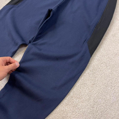 Navy Nike Therma-Fit joggers Small Swoosh logo y2k style sportswear track pants