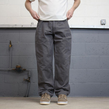 Carhartt carpenter pants W36L32 90s style skater canvasy loose Grey cargos