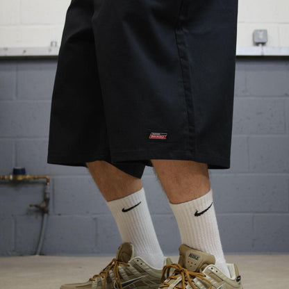 Dickies baggy chino shorts carpenter black Chino style skater shorts long wide leg festival