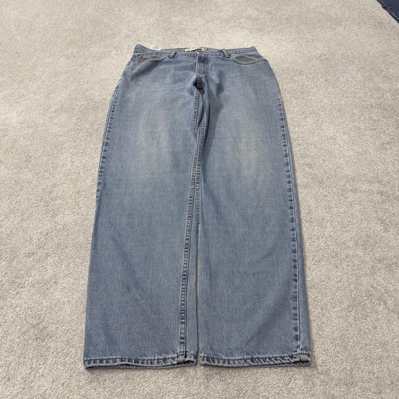 Levi’s baggy jeans Y2K W36L34 blue Levi’s 550 relaxed fit surf style pants red tab logo