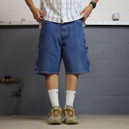 Dickies baggy denim shorts y2k carpenter blue Loose surf skater summer cargo shorts