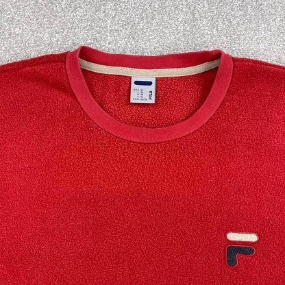 Red vintage Fila sweatshirt XL