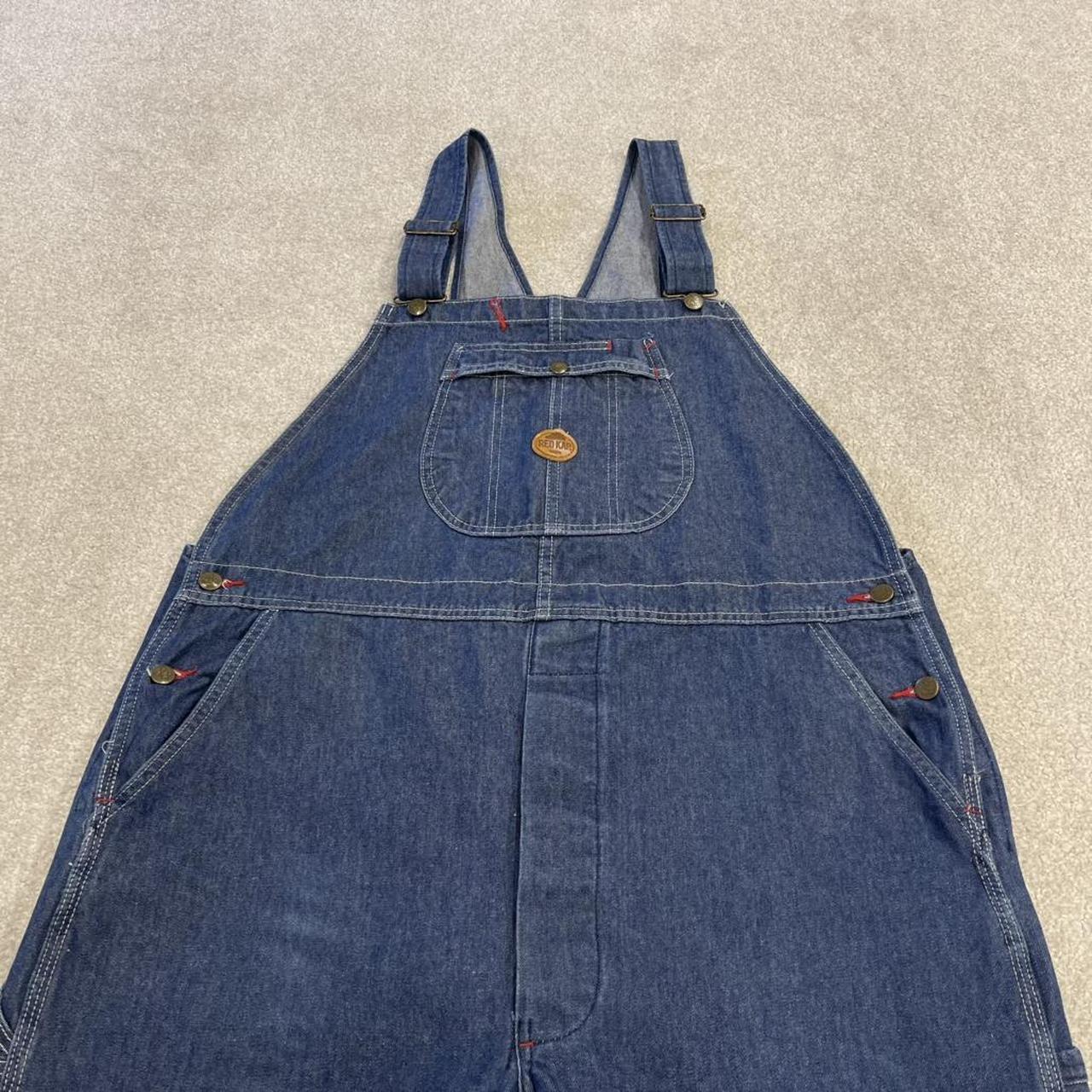 Vintage baggy dungarees denim overalls blue Red Kap workwear bib & brace utility