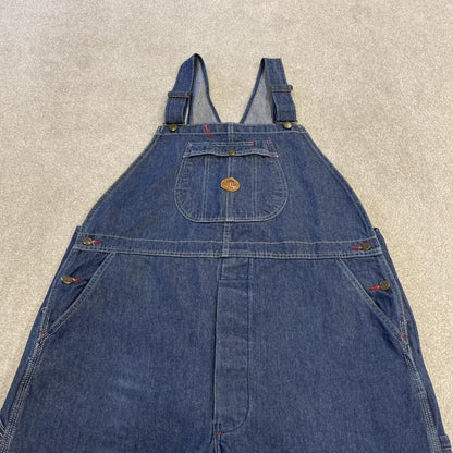 Vintage baggy dungarees denim overalls blue Red Kap workwear bib & brace utility