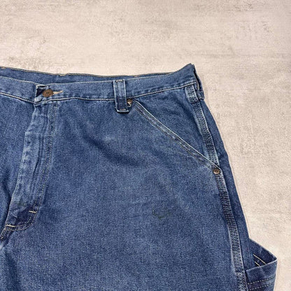 Blue Wrangler carpenter jeans W40L30 Loose denim skate pants