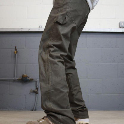 Green Dickies carpenter jeans W34L34 loose 90s skate style canvas cargos utility American workwear