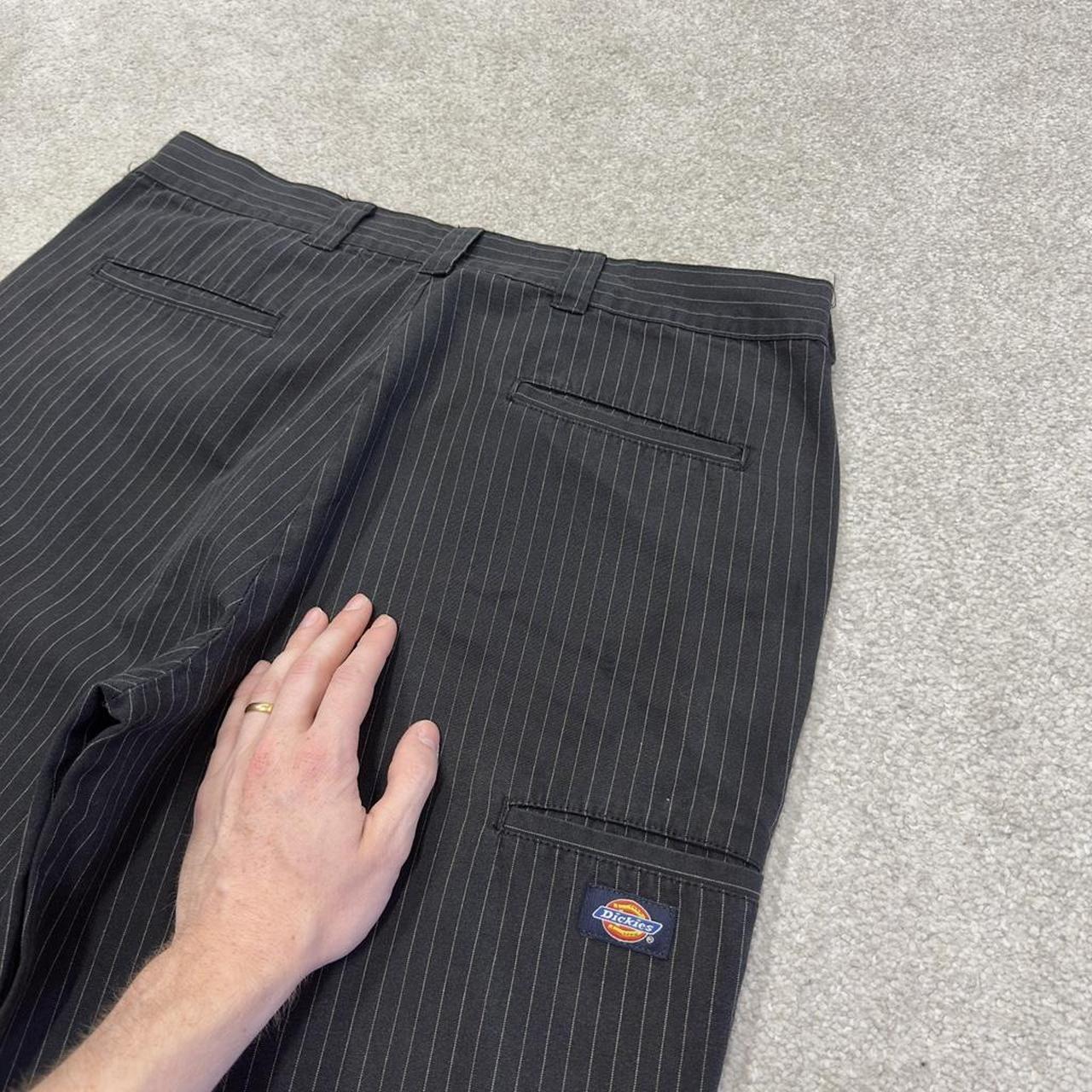 Dickies striped chino shorts carpenter black Chino style skater shorts long loose leg festival