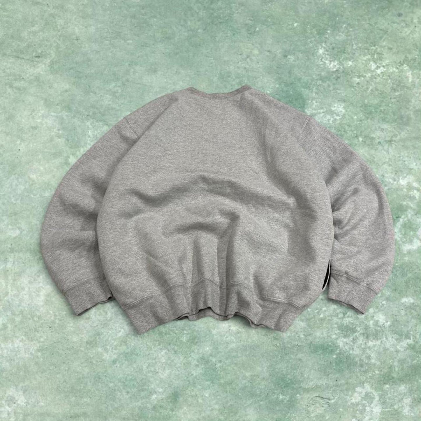 Vintage Carhartt sweatshirt mesh lined grey Super thick workwear pullover patch logo
